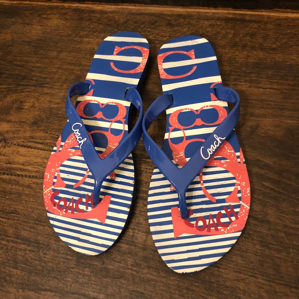 Coach “Kali” Flip Flop sandals, size 7/8